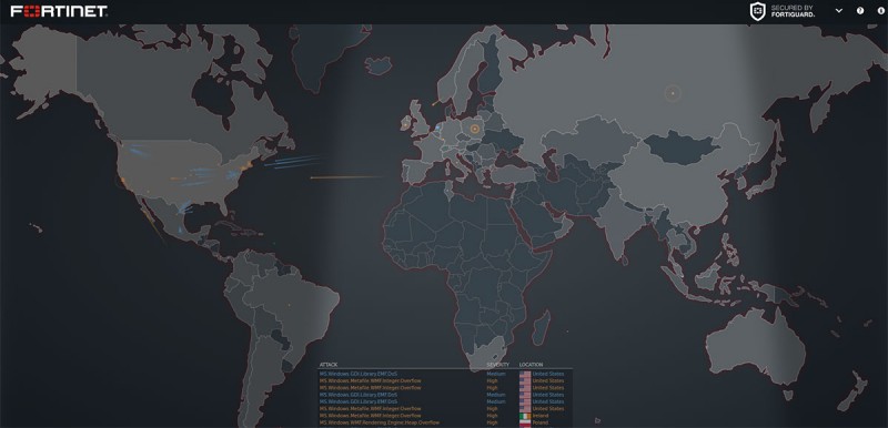 Live real-time cyber threat maps