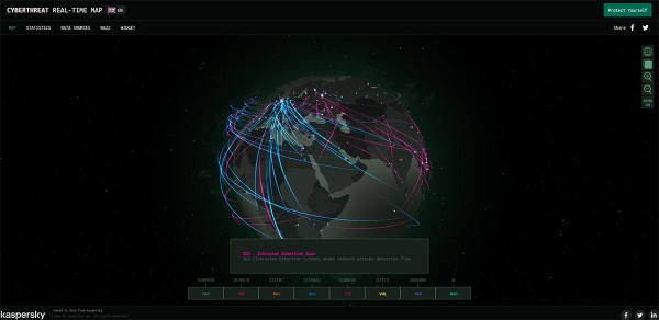 Live real-time cyber threat maps
